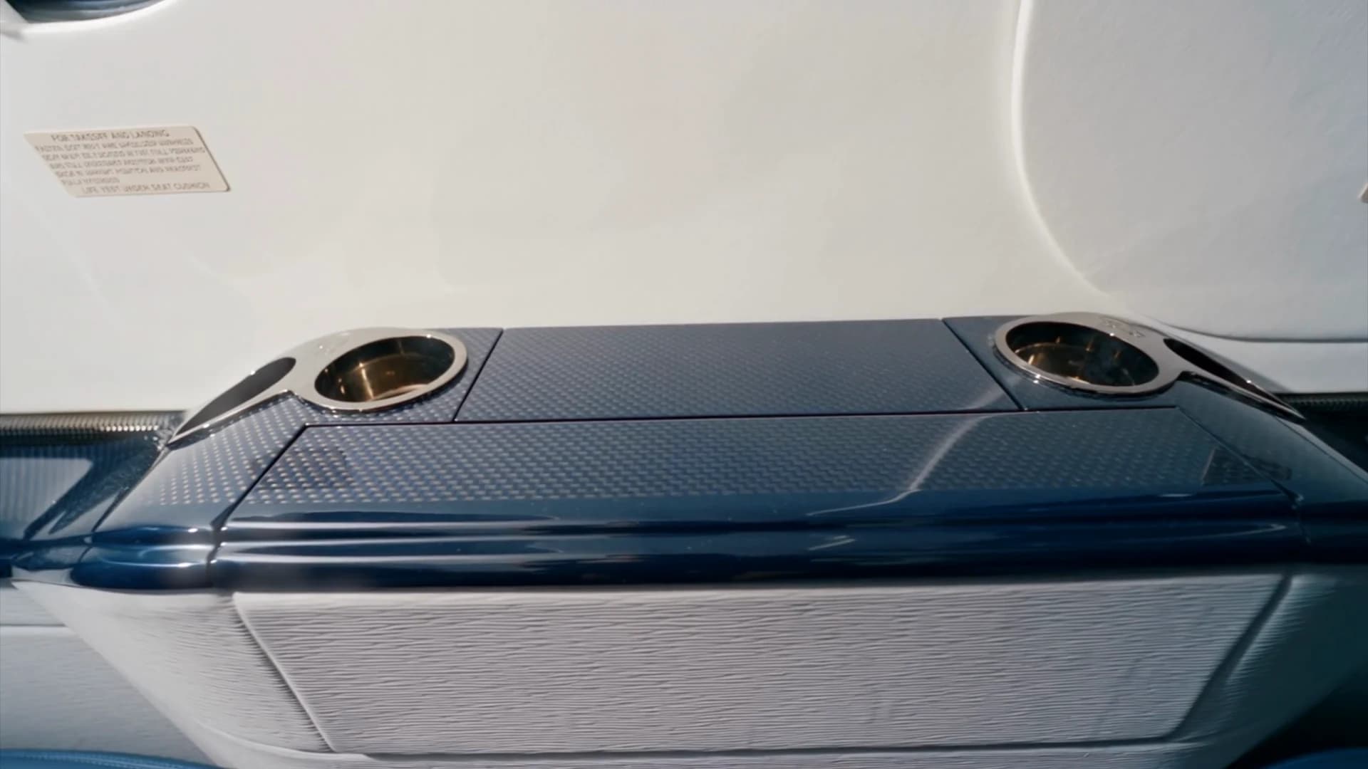 Hawker 400 cabinetry and cupholders.