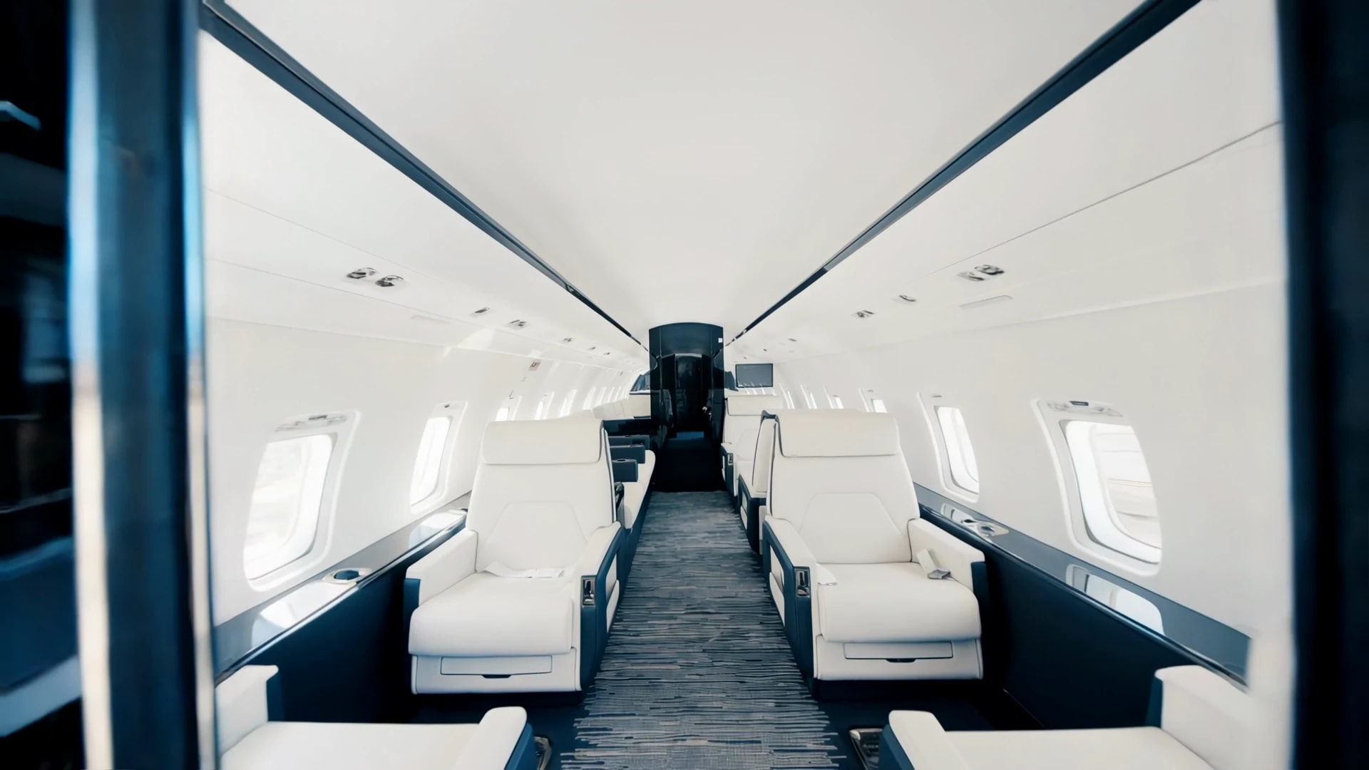 Challenger 604 aircraft interior